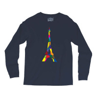 Abstract Eiffel Tower France Paris Long Sleeve Shirts | Artistshot