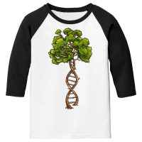 Dna Tree Of Life Science Genetics Biology Environment Lover T Shirt Youth 3/4 Sleeve | Artistshot