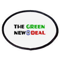 The Green New Gnd Deal Oval Patch | Artistshot