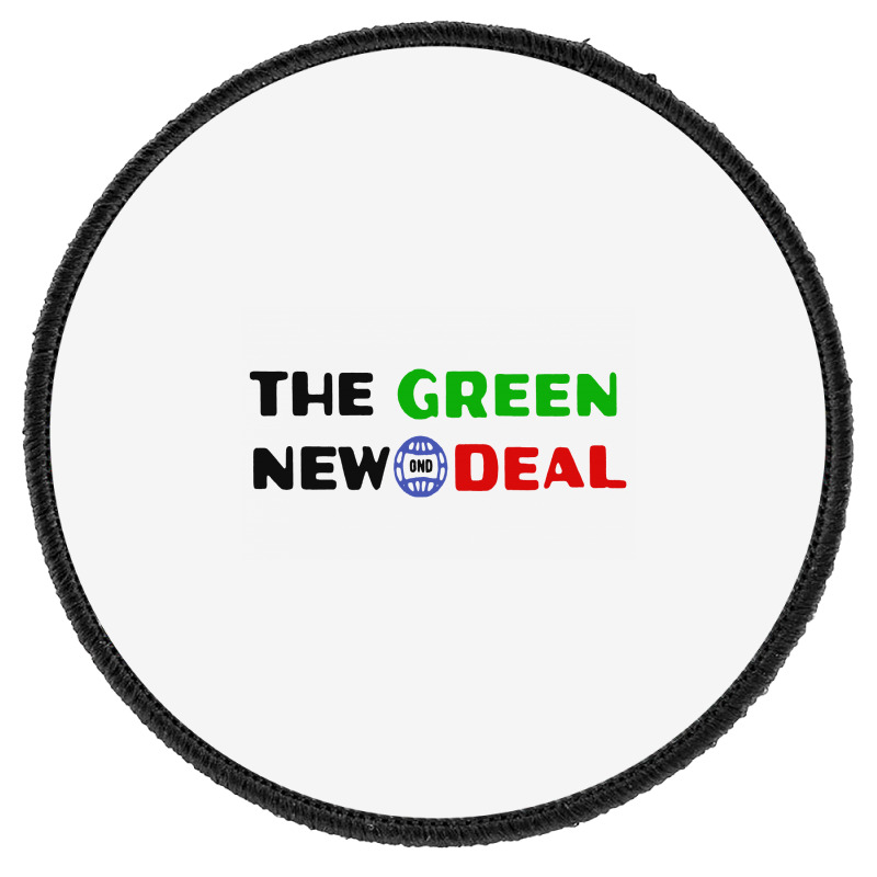 The Green New Gnd Deal Round Patch | Artistshot