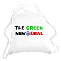 The Green New Gnd Deal Drawstring Bags | Artistshot