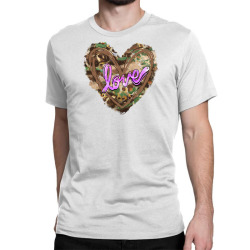 love camouflage heart Classic T-shirt | Artistshot