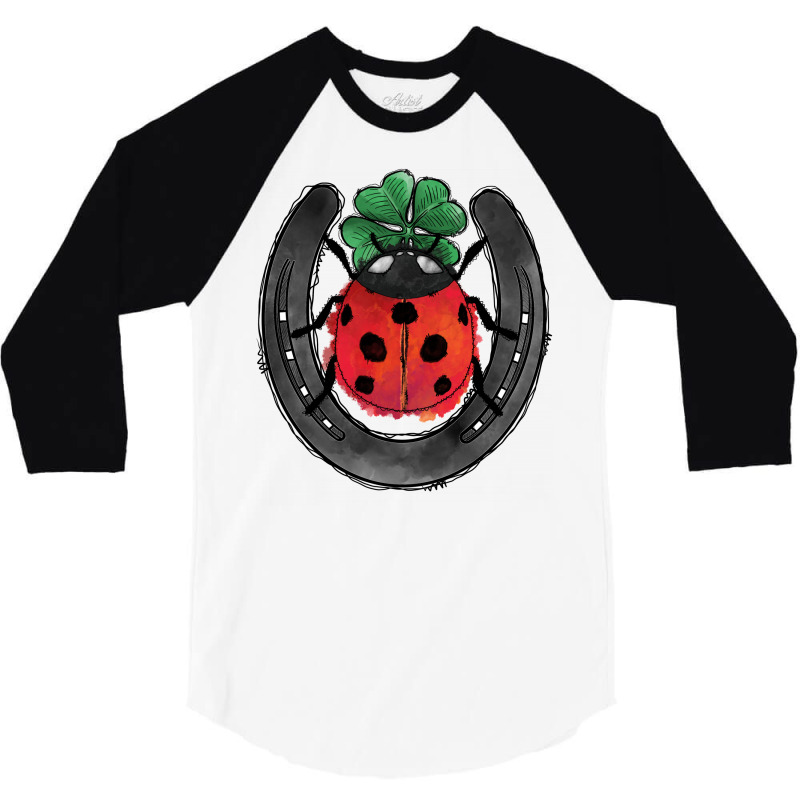 Ladybird And Horseshoe 3/4 Sleeve Shirt | Artistshot