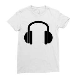headphones Ladies Fitted T-Shirt | Artistshot
