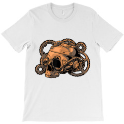 steampunk victorian   steam powered engine skull t shirt T-Shirt | Artistshot