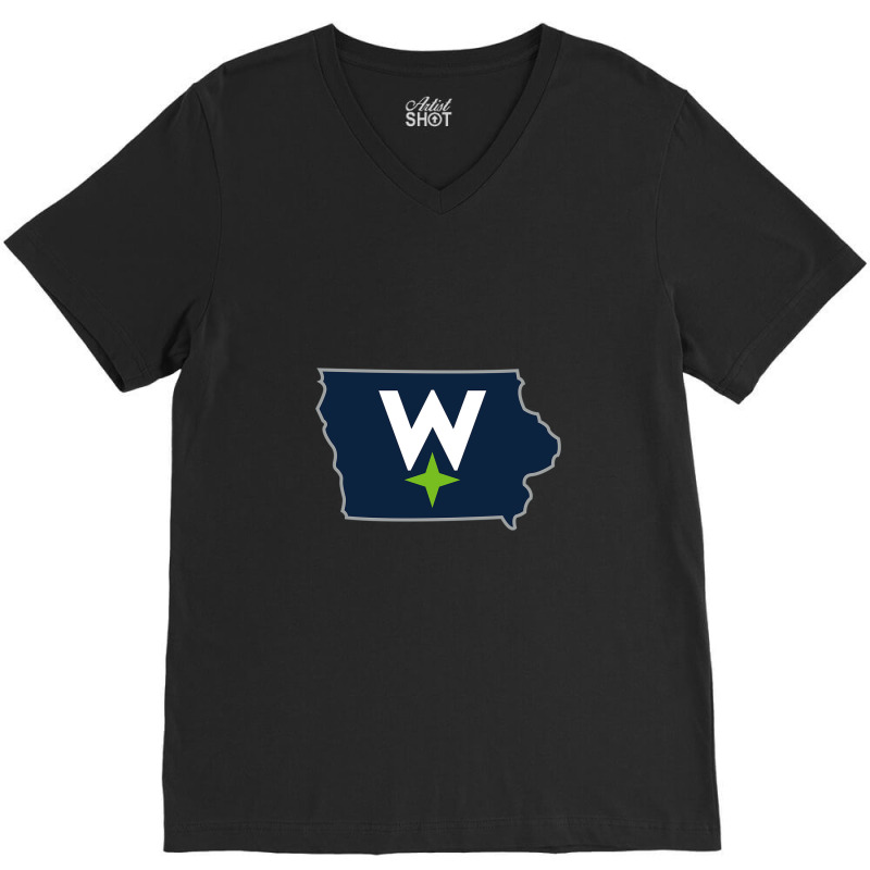 The Iowa Wolves Basketball V-neck Tee | Artistshot