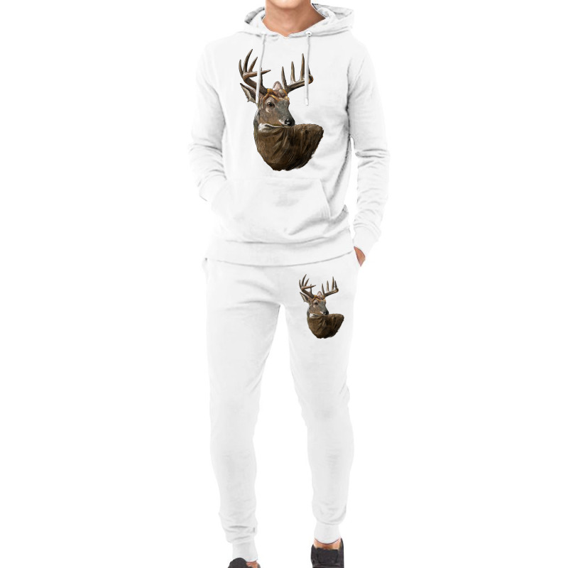 White Tailed Buck Deer Head Hoodie & Jogger set by LillyAllenDesigns | Artistshot