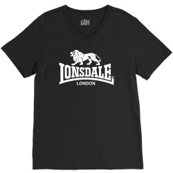 lonsdale classic logo lion V-Neck Tee | Artistshot