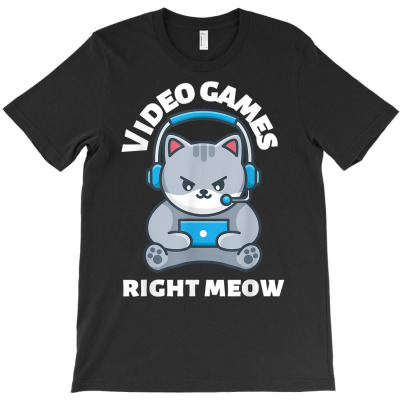 Video Game Right Meow Funny Cat Meme T Shirt T-shirt Designed By Kaylasana