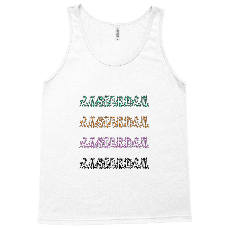 Amsterdam Graffiti Lettering Netherlands Tank Top by MR.MeeD | Artistshot