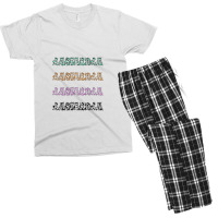 Amsterdam Graffiti Lettering Netherlands Men's T-shirt Pajama Set | Artistshot