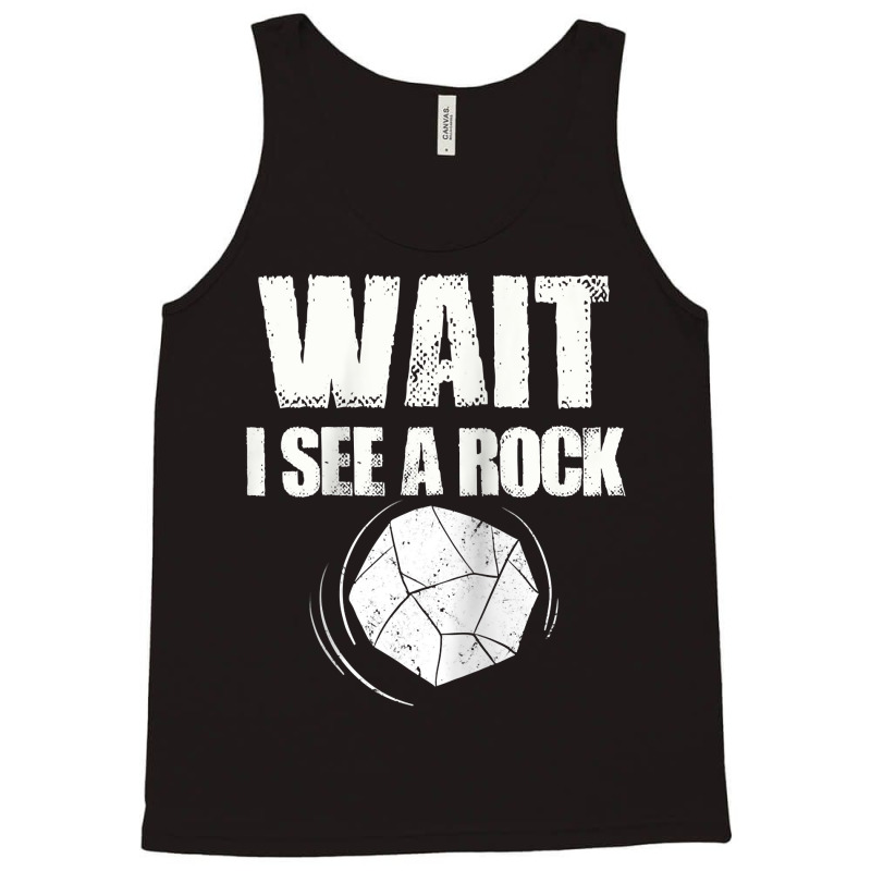 Wait I See A Rock Geology Geologist Gift Raglan Baseball Tee Tank Top | Artistshot