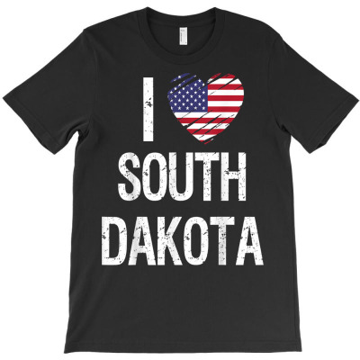 I Love South Dakota T Shirt T-shirt Designed By Kaylasana