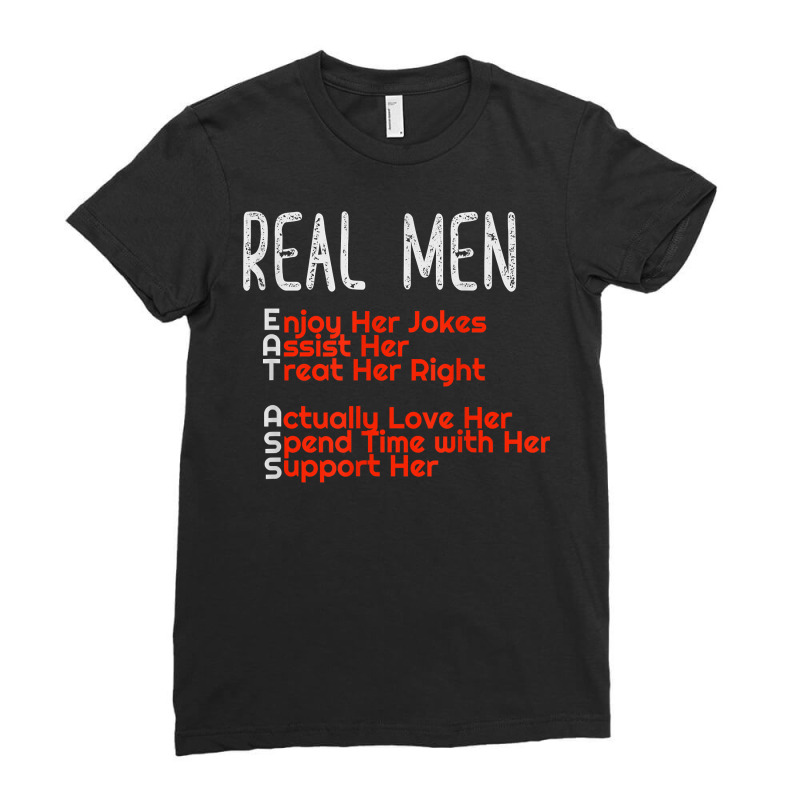 Real Men Eat Ass Funny Acronym Gift T Shirt For Men Ladies Fitted T-Shirt by sosieclaton | Artistshot