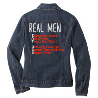 Real Men Eat Ass Funny Acronym Gift T Shirt For Men Ladies Denim Jacket | Artistshot