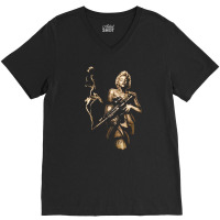 Marilyn Monroe Machine Gun Gangster 100% Cotton V-neck Tee | Artistshot