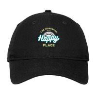 The Workshop Is My Happy Place Funny Woodworker T Shirt Adjustable Cap | Artistshot