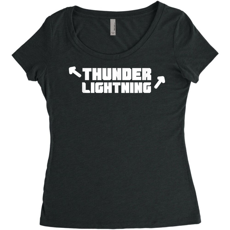 Thunder And Lightning Muscle And Workout Shirt Women's Triblend Scoop T-shirt by SchonbergerKamile | Artistshot