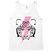 Tiger And Hot Pink Lightning Bolt Premium T Shirt Tank Top | Artistshot