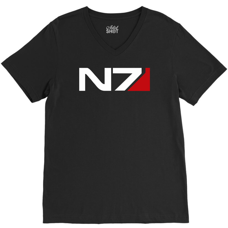 Mass Effect N7 Logo V-neck Tee | Artistshot