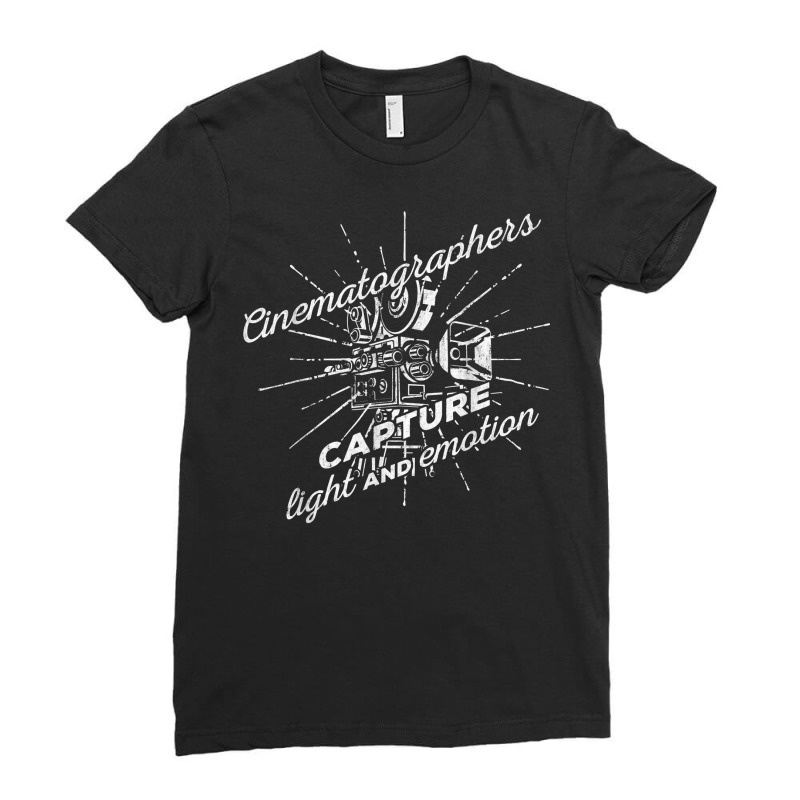 Cinematographers Capture Light And Emotion   Camera T Shirt Ladies Fitted T-Shirt by SchonbergerKamile | Artistshot