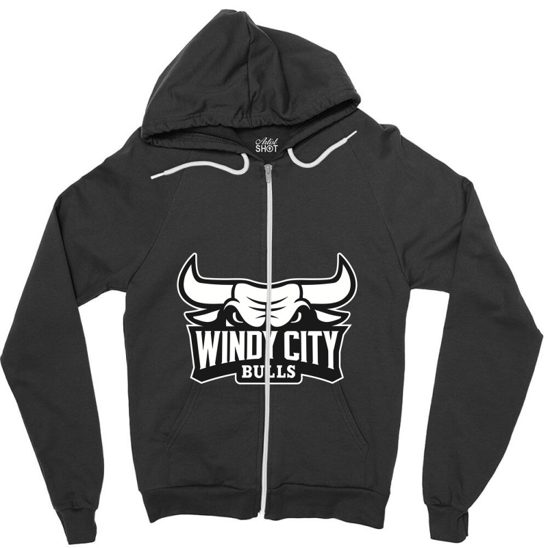 The Windy City Bulls Zipper Hoodie | Artistshot