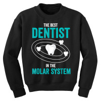 Best Dentist In The Molar System Dental Hygienist Dentist T Shirt Youth Sweatshirt | Artistshot