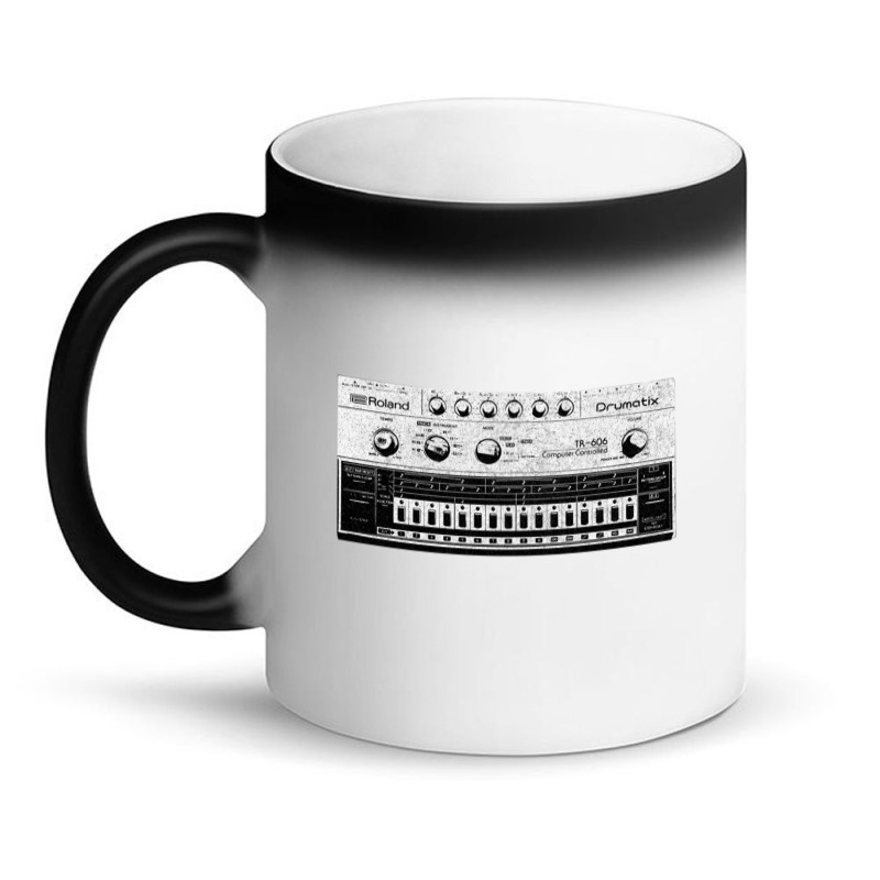 Tr 606 House Music Design Faded Distressed Style Magic Mug | Artistshot