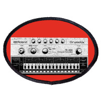 Tr 606 House Music Design Faded Distressed Style Oval Patch | Artistshot