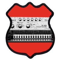 Tr 606 House Music Design Faded Distressed Style Shield Patch | Artistshot