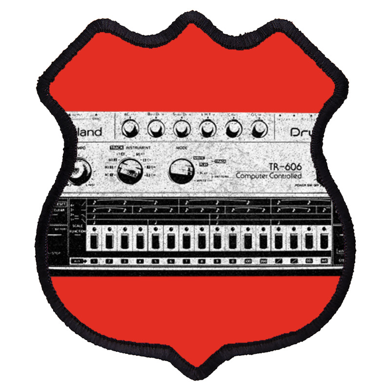 Tr 606 House Music Design Faded Distressed Style Shield Patch | Artistshot