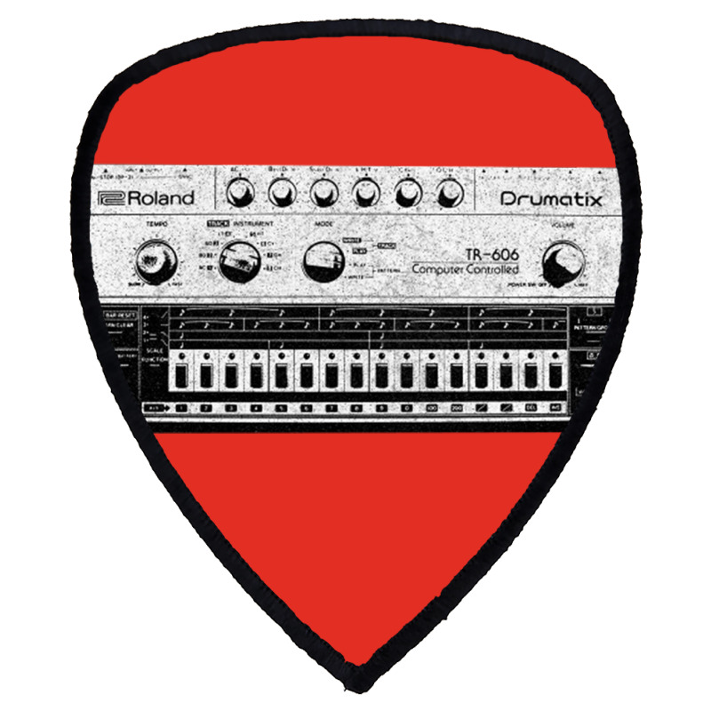 Tr 606 House Music Design Faded Distressed Style Shield S Patch | Artistshot