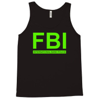 Mens Fbi Print Casual Slim Tank Top | Artistshot