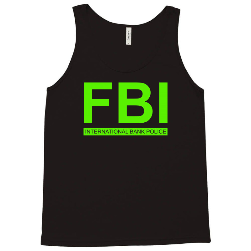 Mens Fbi Print Casual Slim Tank Top by nbobatiga | Artistshot