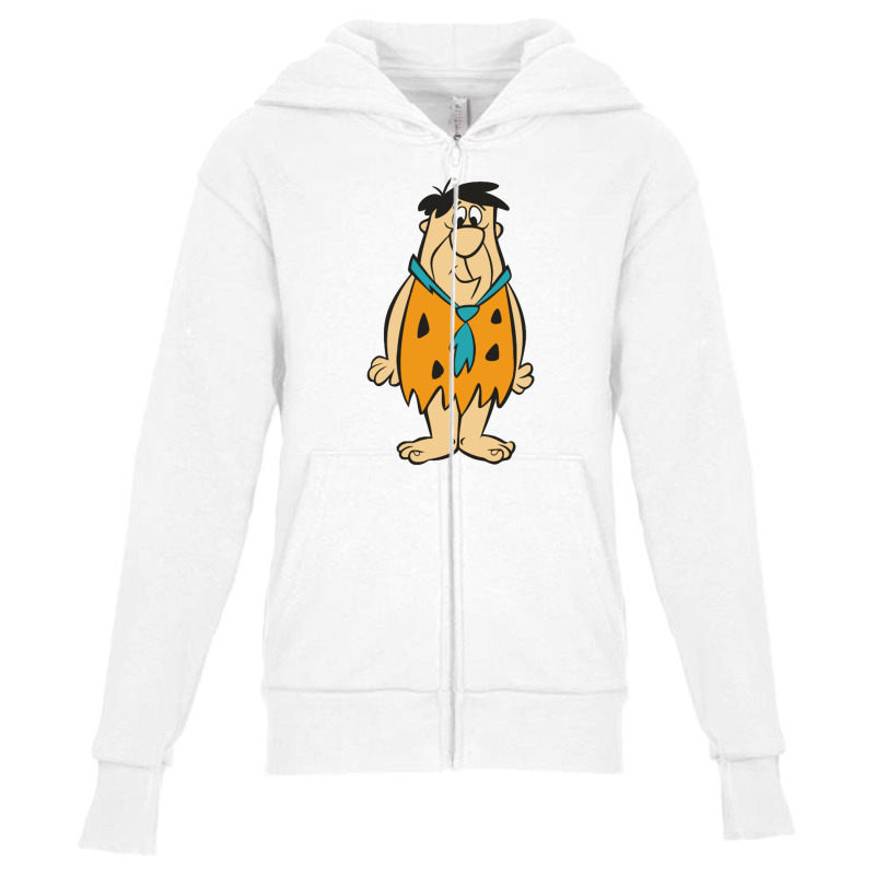 Flinstones Fred And Barney Youth Zipper Hoodie by galihno | Artistshot