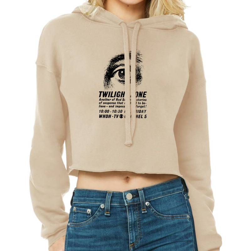 Twilight Zone † Vintage Ad Cropped Hoodie | Artistshot