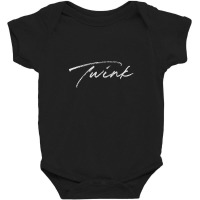 Twink .... Retro Typography Gift Baby Bodysuit | Artistshot