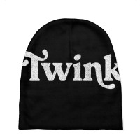 Twink .... Retro Typography Gift Baby Beanies | Artistshot