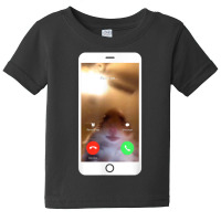 Hamster Calling Meme Front Facing Camera Funny T Shirt Baby Tee | Artistshot