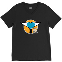 Whale Tail Heart  Protect V-neck Tee | Artistshot