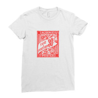 Vintage Algeria Postage Stamp Design Ladies Fitted T-shirt | Artistshot