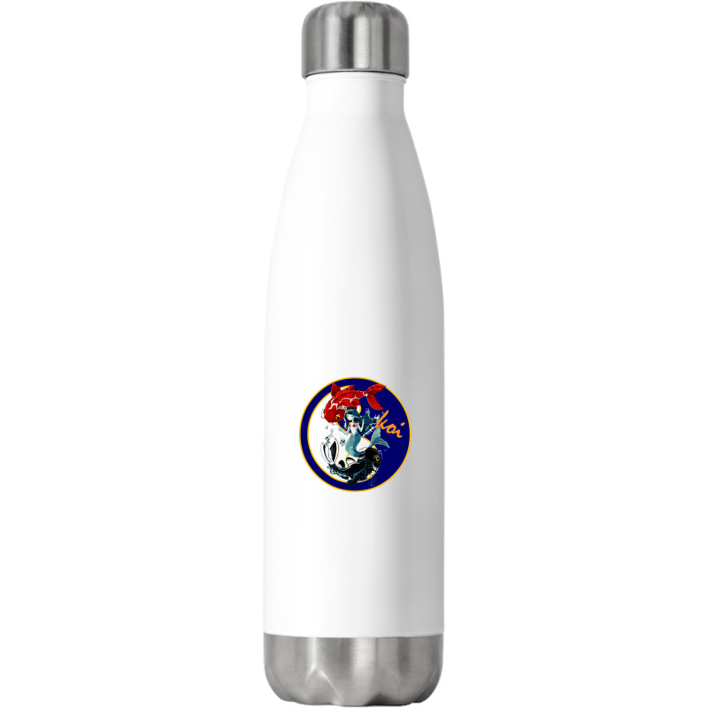 Oriental Beauty Koi & Feng Shui Stainless Steel Water Bottle | Artistshot