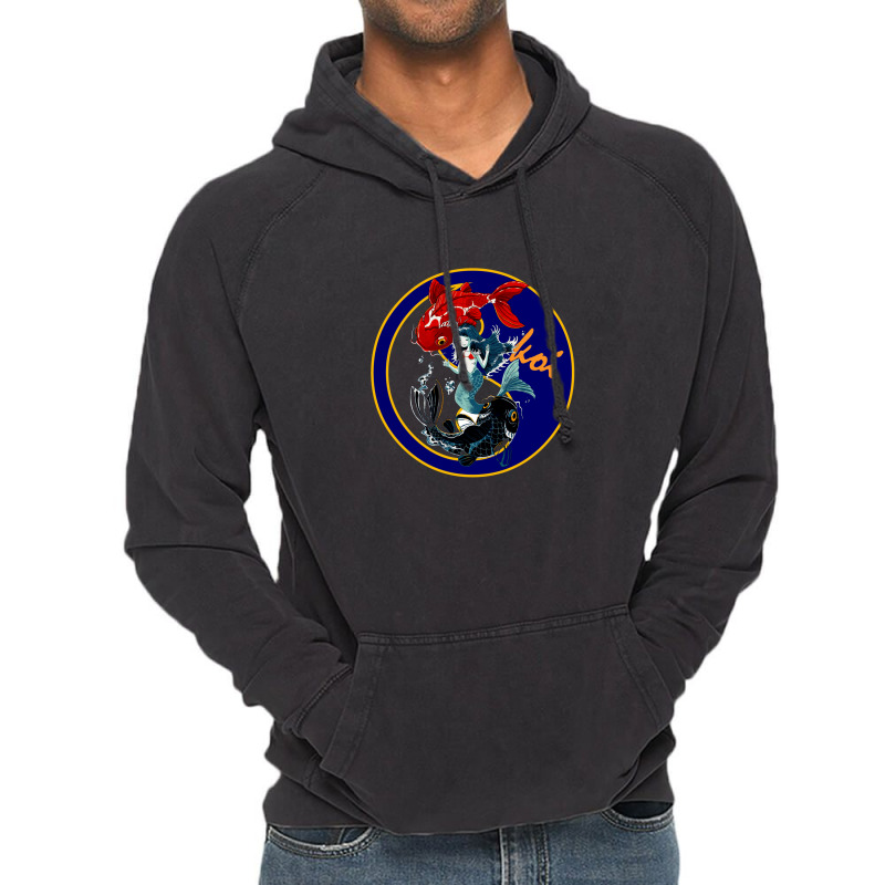 Oriental Beauty Koi & Feng Shui Vintage Hoodie | Artistshot