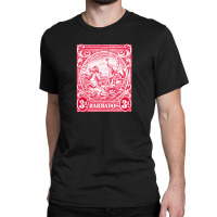 Vintage Barbados Postage Stamp Design Classic T-shirt | Artistshot