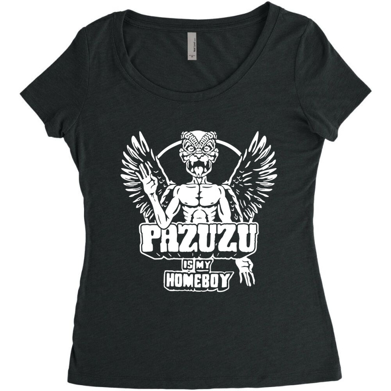 Pazuzu Is My Homeboy Women's Triblend Scoop T-shirt by Black Label | Artistshot