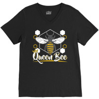 Bee Beekeeper Womens Queen Bee I Beekeeping I Beekeeper 263 Hive Beeke V-neck Tee | Artistshot