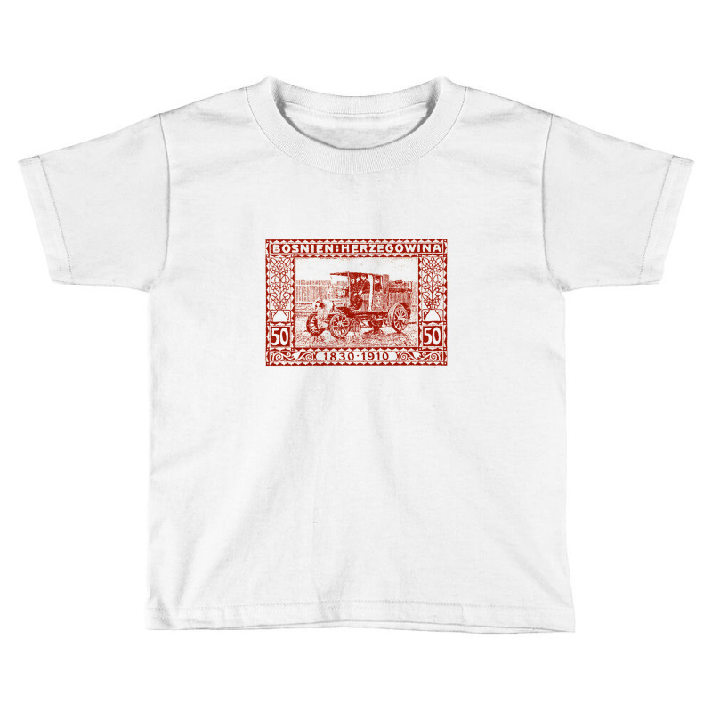 Vintage Bosnia & Herzegovina Stamp Design Toddler T-shirt by sabitung | Artistshot