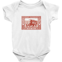 Vintage Bosnia & Herzegovina Stamp Design Baby Bodysuit | Artistshot