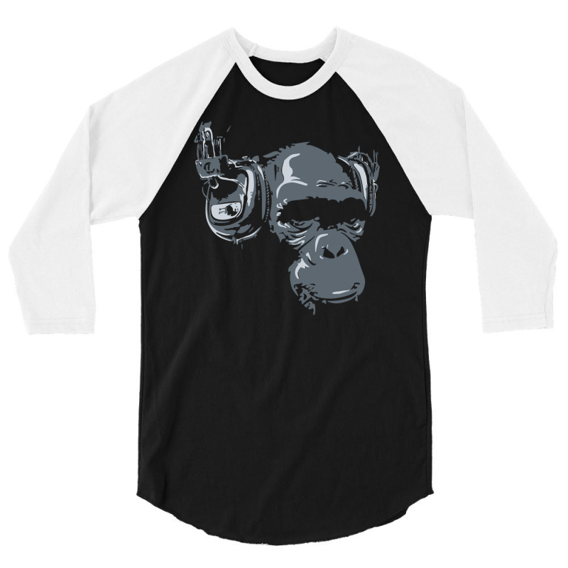 Monkey Dj Love Music Song Hi Fi 3/4 Sleeve Shirt | Artistshot