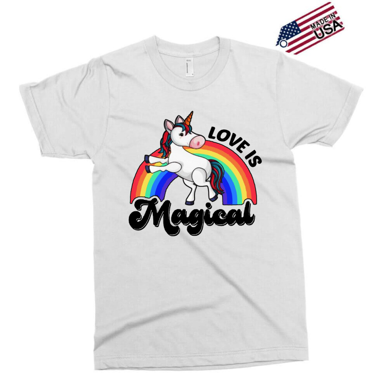 Love Is Magical Unicorn Exclusive T-shirt by jurdex Tees | Artistshot